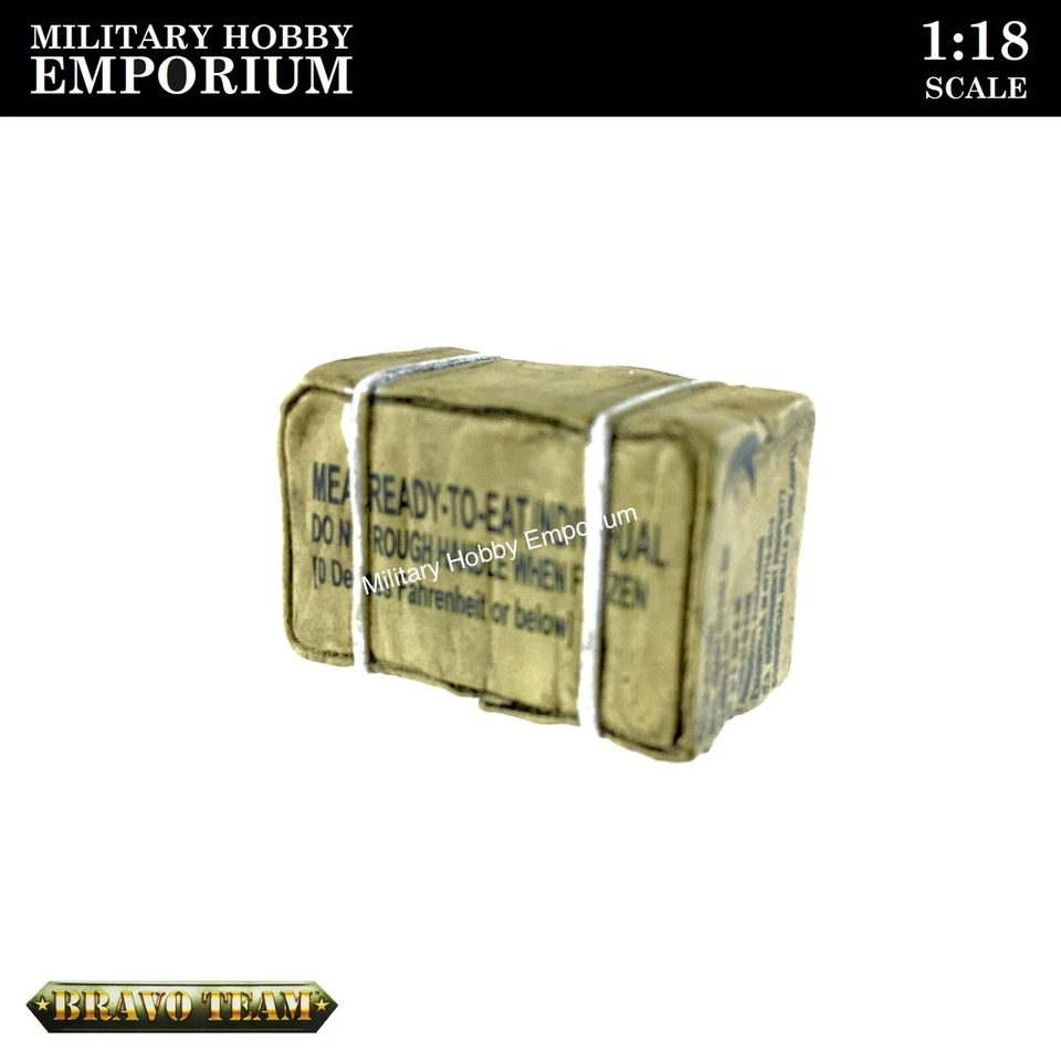 1:18 Unimax Toys Forces of Valor Bravo Team US Army MRE Supply Box Accessory - Image 2 of 3