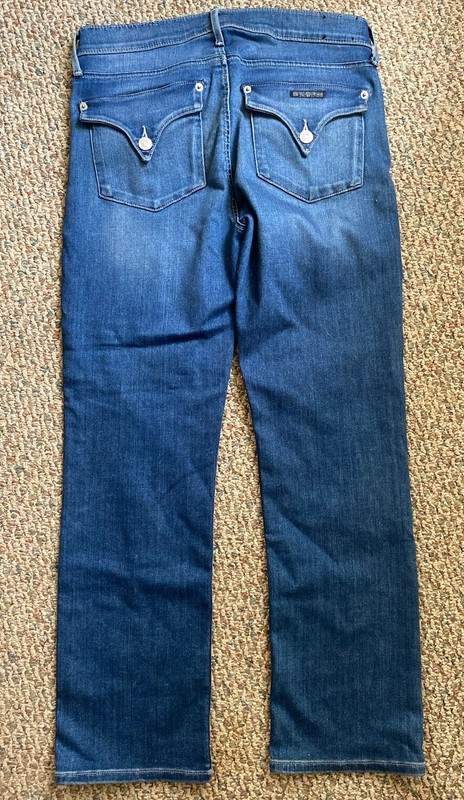 Hudson Women’s Jeans Bailee MidRise Crop Color Baby Boot Blue Size 29