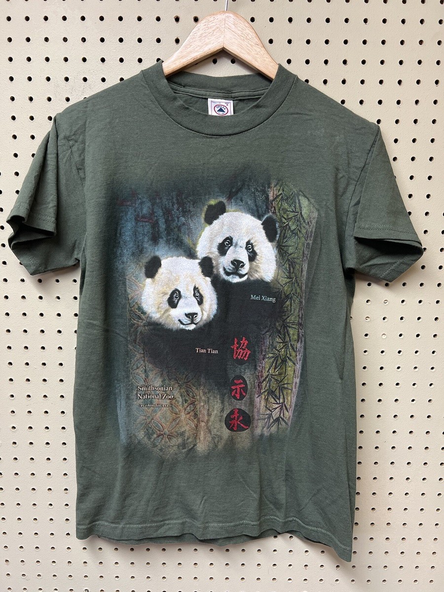 Vtg Smithsonian National Zoo Washington DC Pandas T-Shirt Small