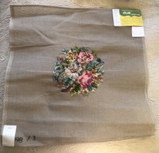 VINTAGE BUCILLA DECORATOR NEEDLEPOINT CANVAS FLORAL NEW