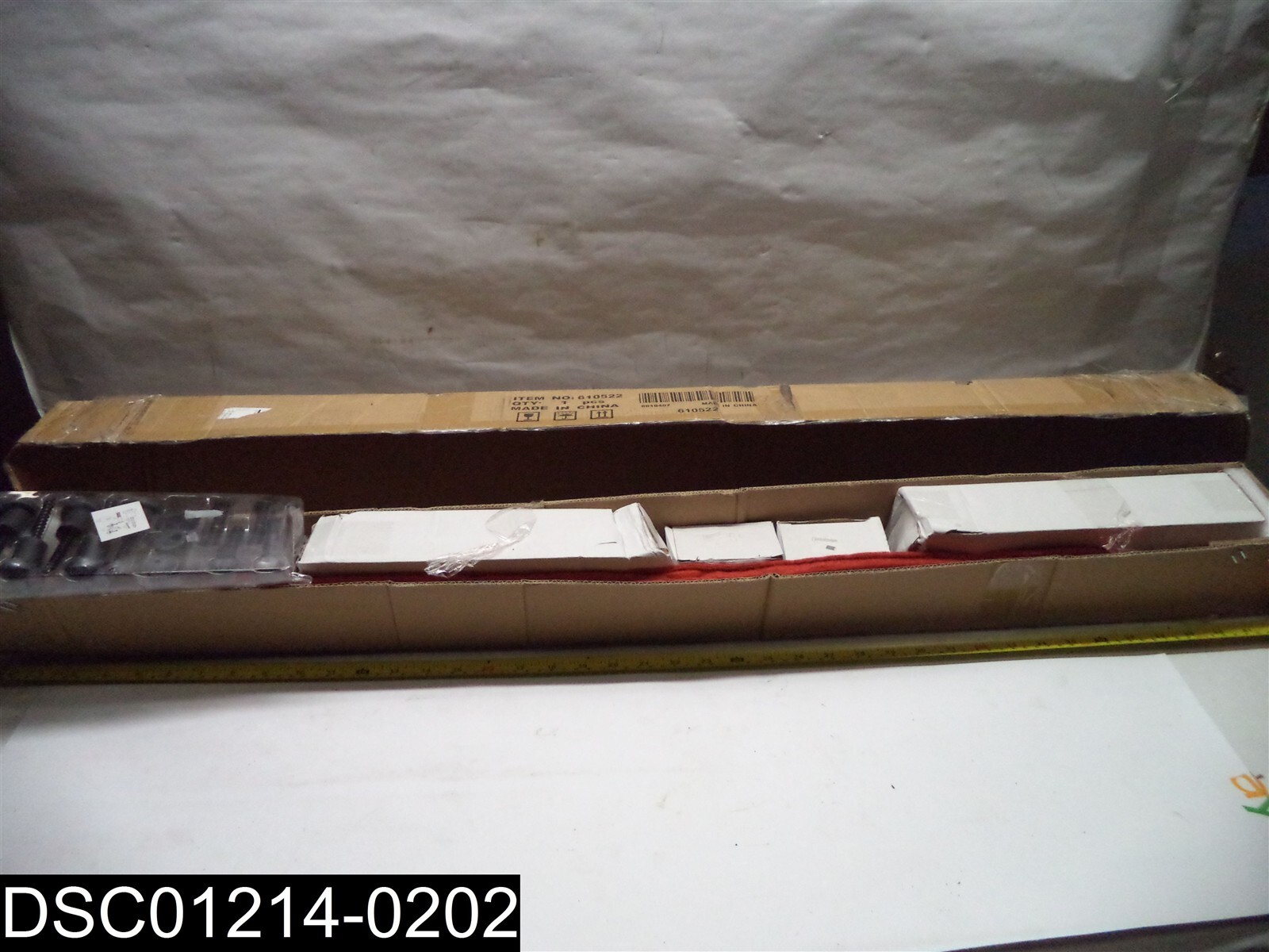 6.6ft Black Sliding Barn Door Hardware Kit 610522