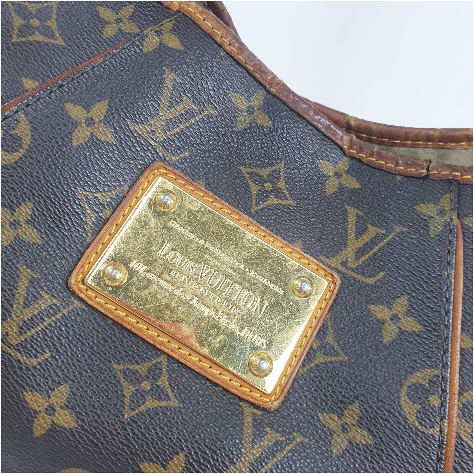 Auth Louis Vuitton Galliera PM Monogram M56382 Damaged Corner Leather Bag ALA623 eBay