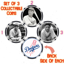 DIXIE WALKER - LEGENDARY DODGERS BASEBALL PLAYER - COLLECTABLE COIN SET
