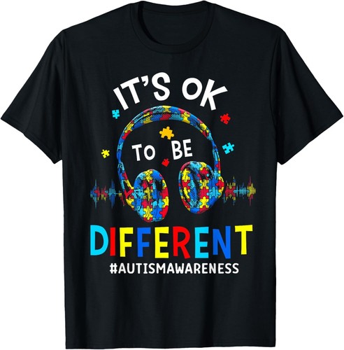 It's OK to be Different Cool Autism Awareness Gamer Men Kids T-Shirt Hoodie