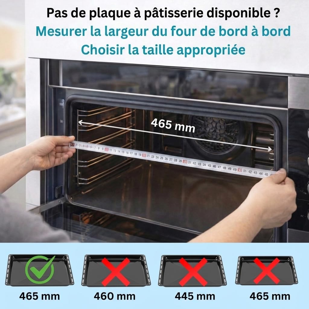 Plaque de four émaillée antiadhésive et lèchefrite profond pour rôtis réussis