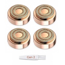 Replacement Heads for Flawless Generation 2, Compatible with 4 Count, Gold