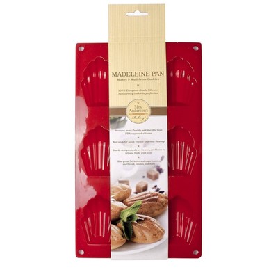 Mrs. Anderson s Baking Silicone 9 Cup Madeleine Cookie Pan Baking Mold, BPA Free
