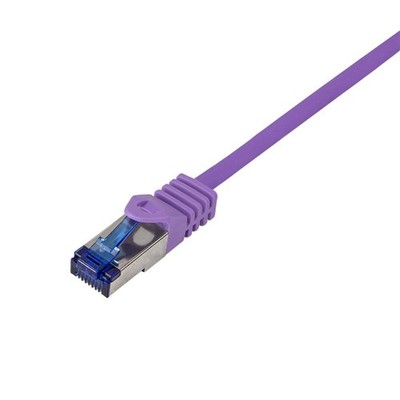 LogiLink C6A099S Patchkabel Ultraflex, Cat.6A, S/FTP, violett, 10 m
