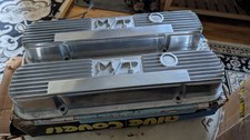 NOS Pontiac Mickey Thompson Finned Aluminum Valve Covers 326 350 400 428 455 NEW