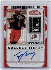2020 PANINI CONTENDERS DRAFT PICKS TICKET FOIL AUTOGRAPH TYLER HUNTLEY RC AUTO