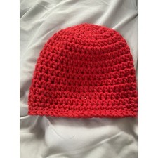 Brand New hand made crochet baby hat  Bootie Set Red Sz 0-3 months Gift