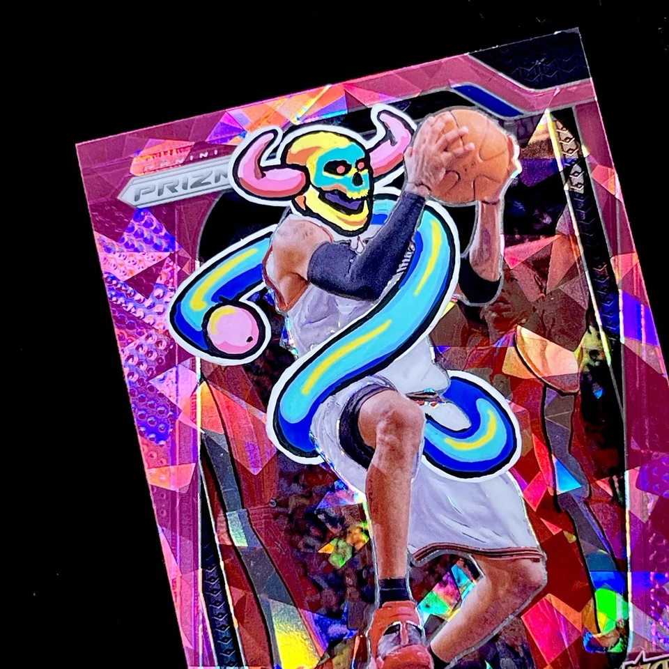 1/1 ALLEN IVERSON 🔥 PINK ICE PRIZM SSP 🔥 NEW PENINI: ONE OF ONE ART - Image 4 of 4