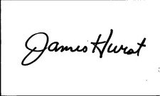 1990's -James Hurst- Signed/Autograph/Auto 3x5 Index Card Texas Rangers MLB