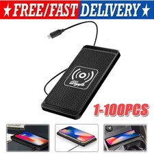 Car Wireless Charger Pad Phone Fast Charging Non-Slip Mat for iPhone Samsung Lot