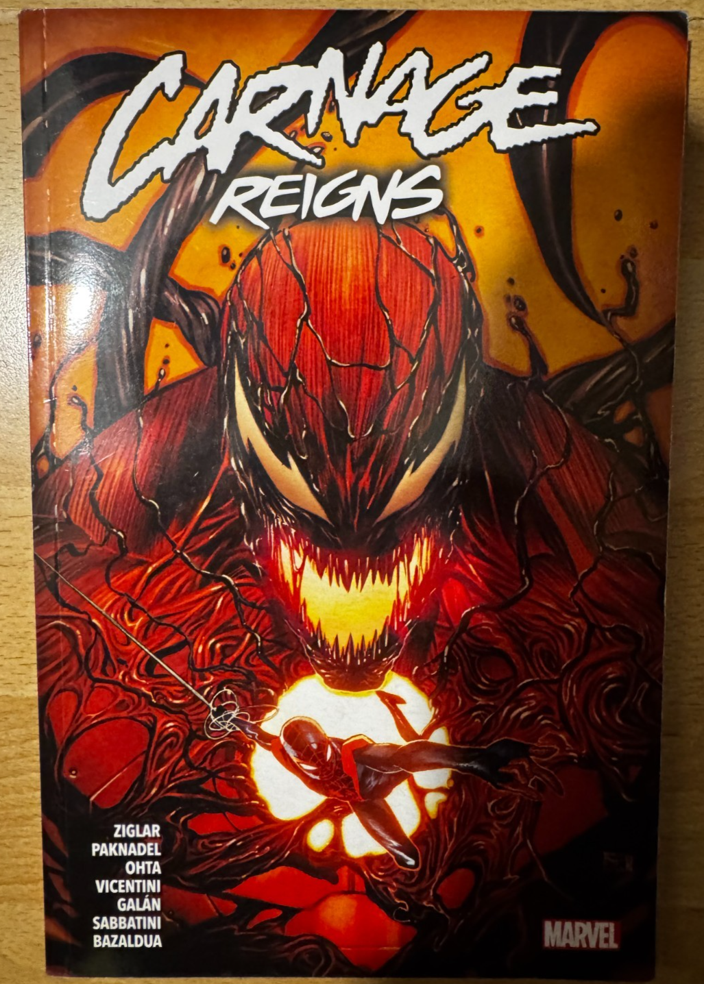 Carnage Reigns Paperback Graphic Novel Marvel Comics  Ziglar Foreman