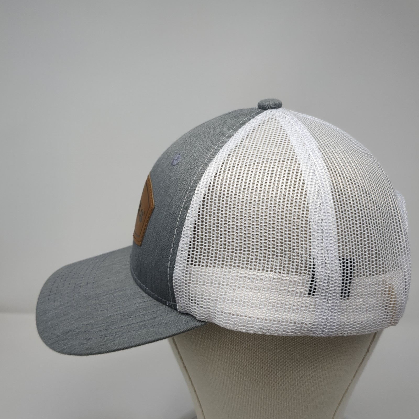 Scheels Idaho Leather Patch Snapback Trucker Hat … - image 3