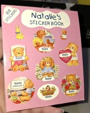 Vintage Stickers, NATALIE'S,name Sticker Book,unused, Mulberry Studios,(drMbx)
