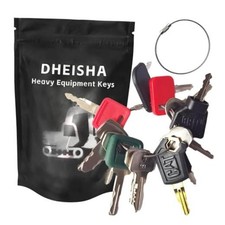 15PCS Multi Types Heavy Equipment Key Set Construction Master Equipment Set