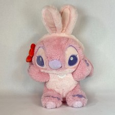 Disney Lilo  Stitch Angel Bunny Pink Flower Costume 14" Medium Soft Plush Toy