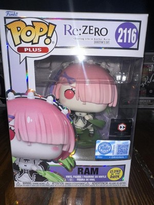 Funko Pop! Plus Re:ZERO RAM Vinyl Figure #2116 Glow in the Dark