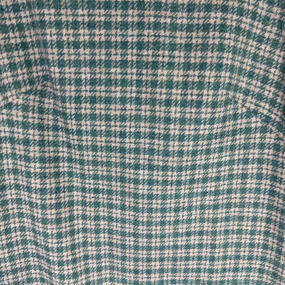 Vestido Pendleton Vintage 100% Lana Virgen Talla 10 Verde Pata de Gallo Sin Mangas Foto 3 de 4