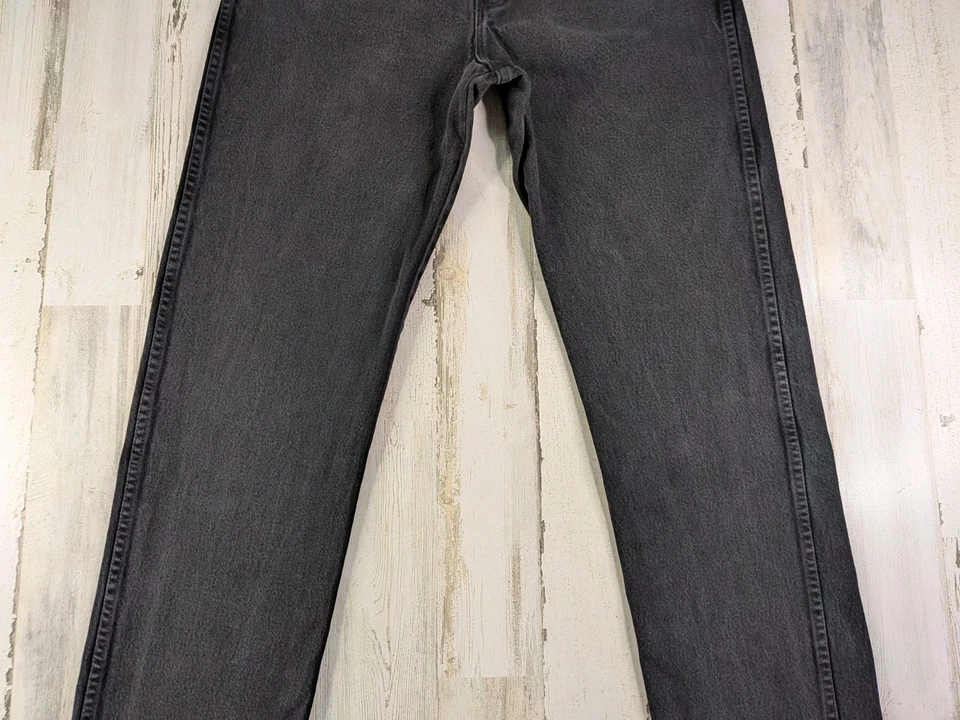 Pantalones de mezclilla Wrangler vintage para hombre talla 37x37,5 negro corte vaquero 13MWZ hechos en EE. UU.* Foto 3 de 4