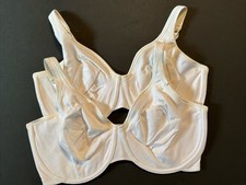 Vintage Lot Of 2 Playtex White 7523 *92% COTTON White Underwire Bras Unworn 38DD