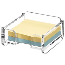 Acrylic Sticky Note Holder, 3x3 Inch Stackable Stackable Sticky Note Holder