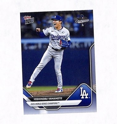 ヴァイスシュヴァルツ yamamoto 2025 Topps Now Dodgers World Series WS-10SP Yoshinobu Yamamoto SP
