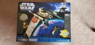2011 Star Wars: The Clone Wars - REPUBLIC V-19 TORRENT STARFIGHTER = HASBRO MISB