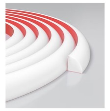 3/4 Inch Flexible Quarter Round Molding, Peel and Stick Rubber Floor Trim 20ft