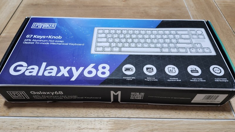 Epomaker Galaxy 68 Aluminium Mechanical Keyboard Hot Swappable RGB Lighting