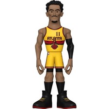 Figura dorada vinilo de 5 pulgadas NBA Hawks Trae Young (uniforme alternativo)