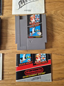 Lot de 4 jeux Nintendo NES - Cartouche + Notice - Fah Fra - Batman Robocop Mario