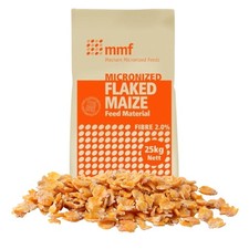 FLAKED MAIZE - Horse Food - Small Animal Feed - Fishing Bait - Bird Food - 25kg 0.99 per kilo