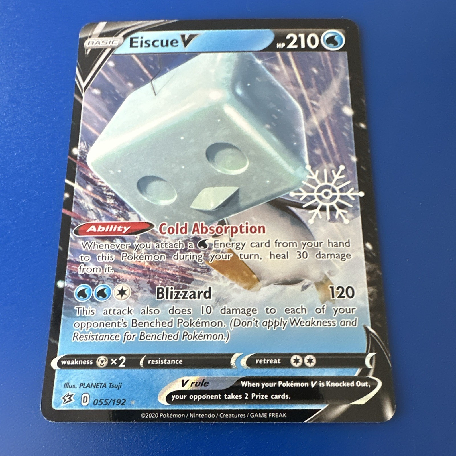The Pokémon Company Eiscue V 055/192 SWSH02 Rebel Clash Holo UR ENG 210HP
