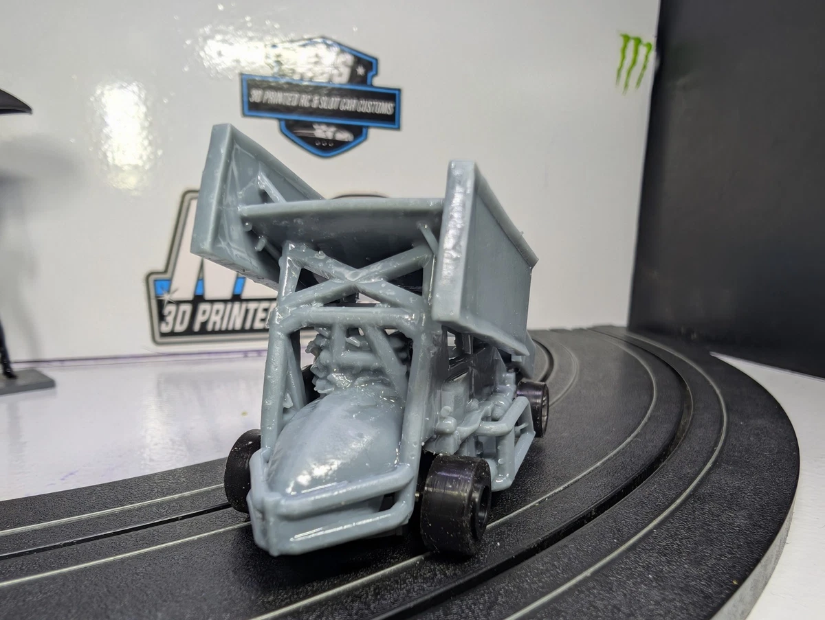 AFX Slot Car 3d Printed Body Winged Sprintcar Suit Mega G+ 1.7