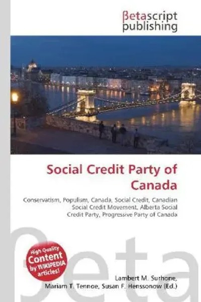 Lambert M. Surhone (U. A.) | Social Credit Party Of Canada | Taschenbuch (2026)-image