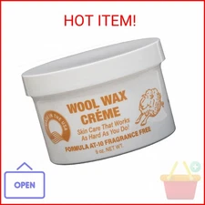 Wool Wax Creme Skin Care Formula 9 Ounce (Fragrance-Free)