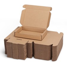6x4x1 inch Shipping Boxes Bulk 50 Pack Brown, Tab Lock Tuck Top Mailer Boxes ...