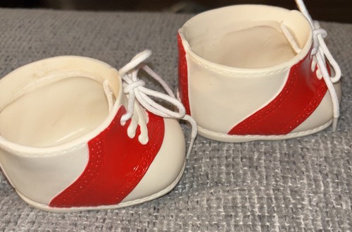 Vintage Cabbage Patch Kinder/Puppe rot Designer Line Schuhe zum Binden CPK 117 - Bild 4 von 7