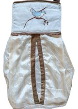 Petit Tresor Beverly hills Silk Diaper Stacker bird embroidered baby nursery