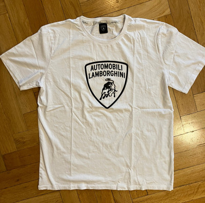 T-Shirt Lamborghini Gr. XXL weiß mit Logo