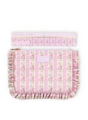 LoveShackFancy x Target Yoobi Blooming Heirloom Pencil Case Ruffles Strawberry