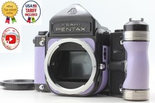 Elegant Purple N MINT Pentax 6x7 67 Eye Level Medium Format Camera From JAPAN