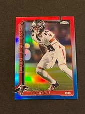 2025 Topps Chrome Football A.J. Terrell Red White & Blue Refractor #19 - Falcons