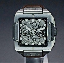 Hublot Square Bang Skeleton Dial 821.NM.0170.RX 42MM Titanium Skeleton Dial Set