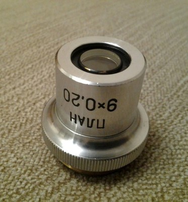 Objective for microscope 9 x 0.20 plan LOMO