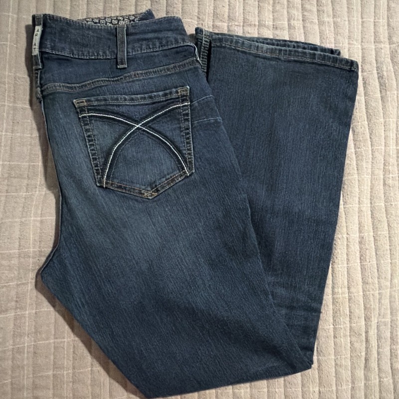 Ariat Dark Wash Perfect Rise Boot Cut 32R