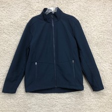 Eddie Bauer Sweater Large Adult Blue Full Zip Long Sleeve Pocket Outdoor Mens L